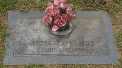 Aretta Mae <I>Carr</I> Kidd 