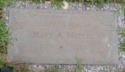Mary Evelyn <I>Alder</I> Waters 