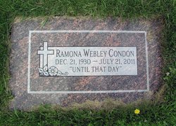 Ramona Edna <I>Webley</I> Condon 