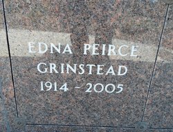 Edna <I>Peirce</I> Grinstead 