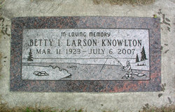 Betty I. <I>Larson</I> Knowlton 
