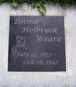 Emma J <I>Holbrook</I> Weare 