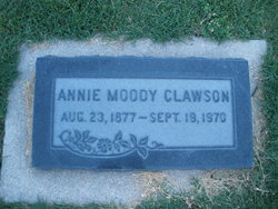 Annie <I>Moody</I> Clawson 