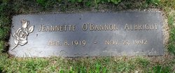 Jeannette <I>O'Bannon</I> Albright 