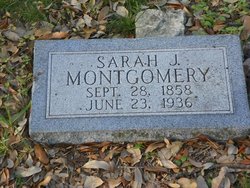 Sarah Jane <I>Hicks</I> Montgomery 