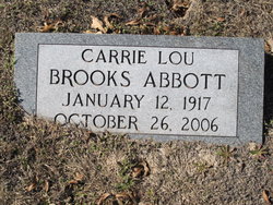 Carrie Lou <I>Brooks</I> Abbott 