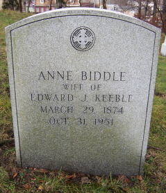 Anne <I>Biddle</I> Keeble 