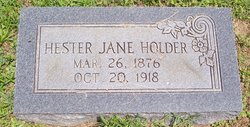 Hester Jane <I>Holder</I> Holder 