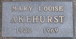 Mary Louise <I>Buckingham</I> Akehurst 
