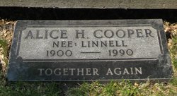 Alice Harriet <I>Linnell</I> Cooper 