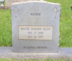 Maude Alice <I>Eckard</I> Allen 
