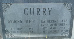 Katherine Lake <I>Menendez</I> Curry 