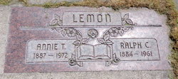Anna <I>Thompson</I> Lemon 