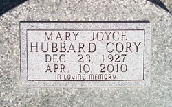 Mary Joyce <I>Hubbard</I> Cory 