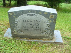 Eliza Ann <I>DeLoach</I> Bowers 