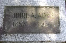 Libbie A. <I>Ashley</I> Thomas - Adye 