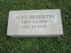 Alice Henrietta <I>Resley</I> Van Asdlen 