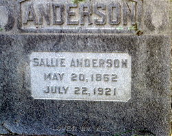 Sallie <I>Lister</I> Anderson 