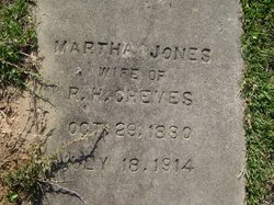 Martha <I>Jones</I> Cheves 