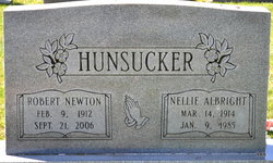 Nellie <I>Albright</I> Hunsucker 