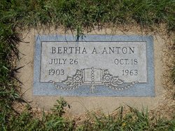 Bertha Anna <I>Wolfe</I> Anton 