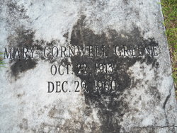 Mary <I>Cornwell</I> Greene 