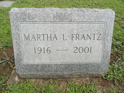 Martha Louise <I>Gottschall</I> Frantz 