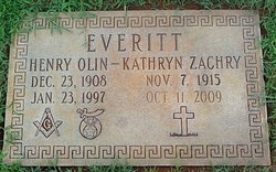 Mary Kathryn <I>Zachry</I> Everitt 