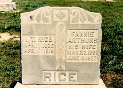 Arnetta Fannie <I>Arthurs</I> Rice 