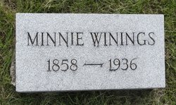 Maria Wilhelmine “Minnie” <I>Aschermann</I> Winings 