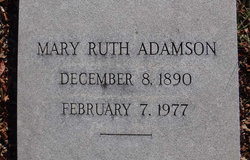 Mary Ruth <I>Jenkins</I> Adamson 
