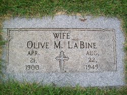 Olive Mary <I>McCabe</I> LaBine 