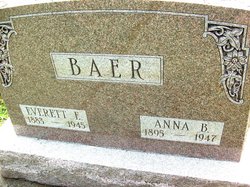 Anna Bertha <I>Anderson</I> Baer 