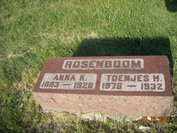 Anna K. <I>Brinkman</I> Rosenboom 