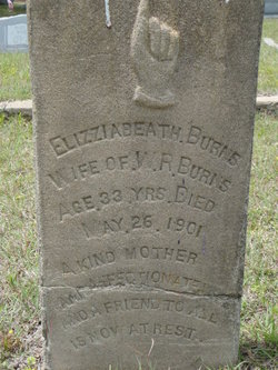 Elizabeth “Bettie” <I>Evans</I> Burns 