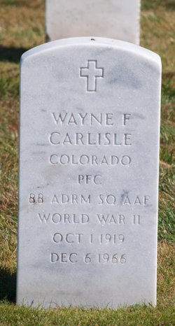 Wayne F Carlisle 