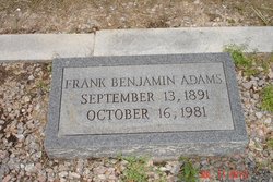 Pvt Franklin Benjamin “Frank” Adams 