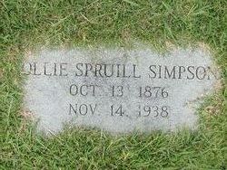 Ollie Adelia <I>Spruill</I> Simpson 