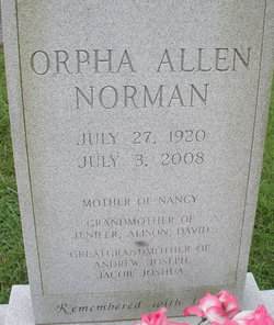 Orpha <I>Allen</I> Norman 
