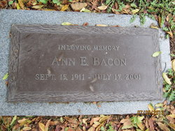 Ann E. <I>Ellis</I> Bacon 