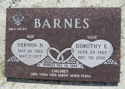 Dorothy E “Susie” <I>Wheeler</I> Barnes 