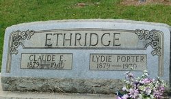 Lydie May <I>Porter</I> Ethridge 