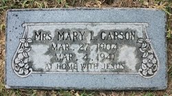 Mary L <I>Doolin</I> Carson 