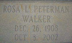 Rosa L <I>Peterman</I> Walker 