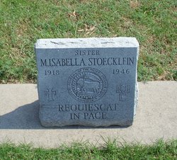 Sr M. Isabella Stoecklein 