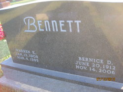 Bernice D <I>Derby</I> Bennett 