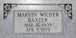 Marvin Wilder Baxter 