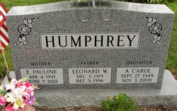 E. Pauline <I>Cline</I> Humphrey 