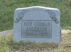 Ruth <I>Coleman</I> Anderson 