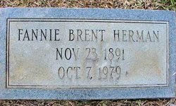 Fannie Evelyn <I>Brent</I> Herman 